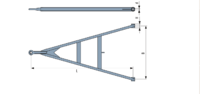 A-shaped drawbars